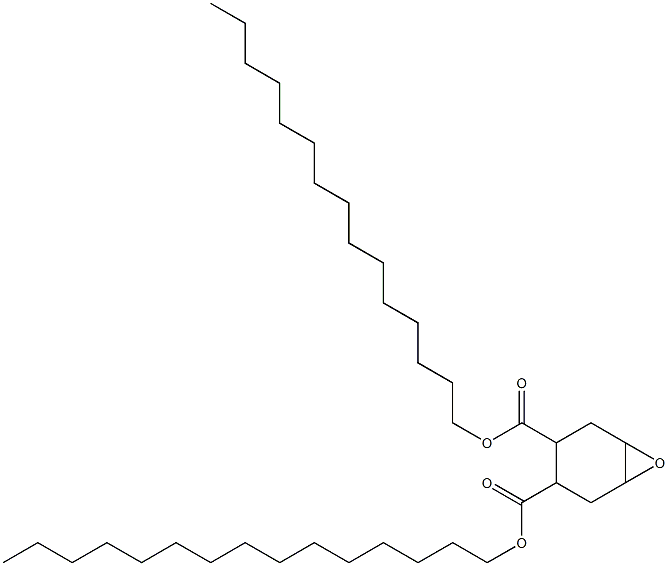 7-Oxabicyclo[4.1.0]heptane-3,4-dicarboxylic acid dipentadecyl ester Struktur