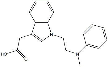 1-[2-(Methylphenylamino)ethyl]-1H-indole-3-acetic acid Struktur