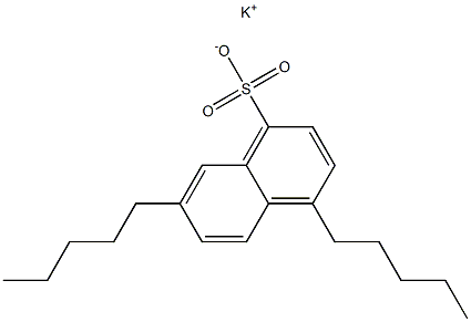 4,7-Dipentyl-1-naphthalenesulfonic acid potassium salt Struktur