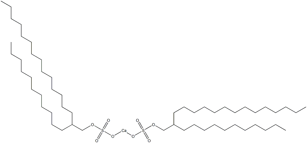 Bis(2-undecylhexadecyloxysulfonyloxy)calcium Struktur