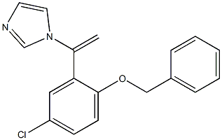 1-[1-[5-Chloro-2-(phenylmethoxy)phenyl]ethenyl]-1H-imidazole Struktur