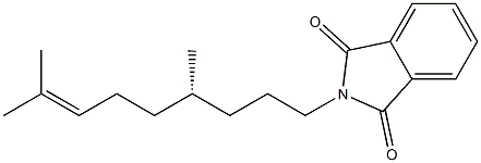 (+)-N-[(S)-4,8-Dimethyl-7-nonenyl]phthalimide Struktur