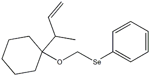 1-[(Phenylseleno)methoxy]-1-(1-buten-3-yl)cyclohexane Struktur