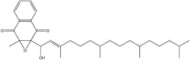 1a,7a-Dihydro-1a-[(2E)-1-hydroxy-3,7,11,15-tetramethyl-2-hexadecenyl]-7a-methylnaphth[2,3-b]oxirene-2,7-dione Struktur