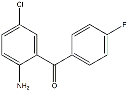 4-Fluoro-5'-chloro-2'-aminobenzophenone Struktur