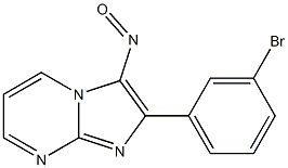 2-(3-Bromophenyl)-3-nitrosoimidazo[1,2-a]pyrimidine Struktur