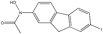 N-(7-Iodo-9H-fluoren-2-yl)acetohydroxamic acid Struktur