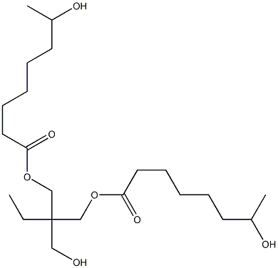 Bis(7-hydroxyoctanoic acid)2-ethyl-2-(hydroxymethyl)-1,3-propanediyl ester Struktur