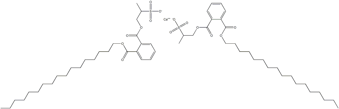 Bis[1-[(2-heptadecyloxycarbonylphenyl)carbonyloxy]propane-2-sulfonic acid]calcium salt Struktur