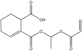 2-Cyclohexene-1,2-dicarboxylic acid hydrogen 2-[1-(acryloyloxy)ethyl] ester Struktur