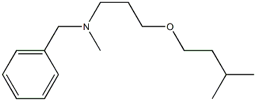 N-Methyl-N-[3-(isopentyloxy)propyl]benzylamine Struktur