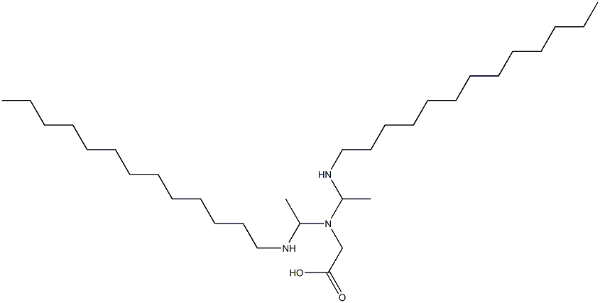 N,N-Bis[1-(tridecylamino)ethyl]glycine Struktur