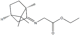 N-[(1R,4R)-Bornane-2-ylidene]glycine ethyl ester Struktur