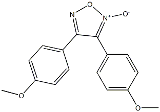 3,4-Bis(4-methoxyphenyl)-1,2,5-oxadiazole 2-oxide Struktur