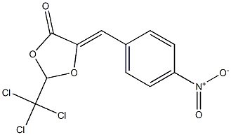 (5Z)-2-(Trichloromethyl)-5-(4-nitrobenzylidene)-1,3-dioxolan-4-one Struktur