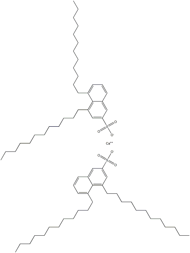 Bis(4,5-didodecyl-2-naphthalenesulfonic acid)calcium salt Struktur