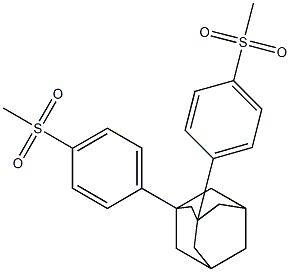 1,3-Bis(4-(methylsulfonyl)phenyl)adamantane Struktur