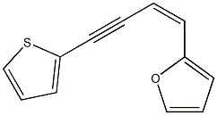 (Z)-1-(2-Furyl)-4-(2-thienyl)-1-buten-3-yne Struktur