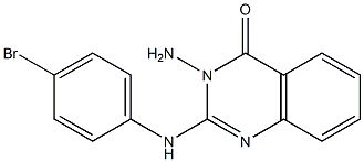 2-[(4-Bromophenyl)amino]-3-aminoquinazolin-4(3H)-one Struktur