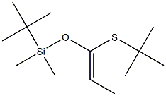 (Z)-1-(tert-Butyldimethylsilyloxy)-1-(tert-butylthio)-1-propene Struktur