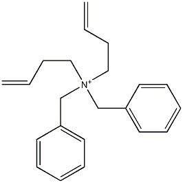 Di(3-butenyl)dibenzylaminium Struktur