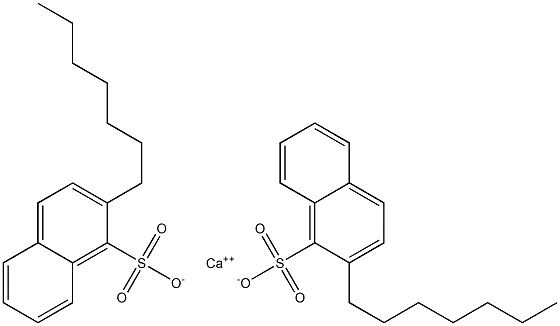 Bis(2-heptyl-1-naphthalenesulfonic acid)calcium salt Struktur