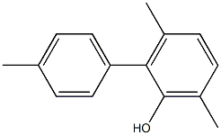 3,6-Dimethyl-2-(4-methylphenyl)phenol Struktur