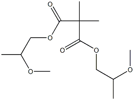 Dimethylmalonic acid bis(2-methoxypropyl) ester Struktur