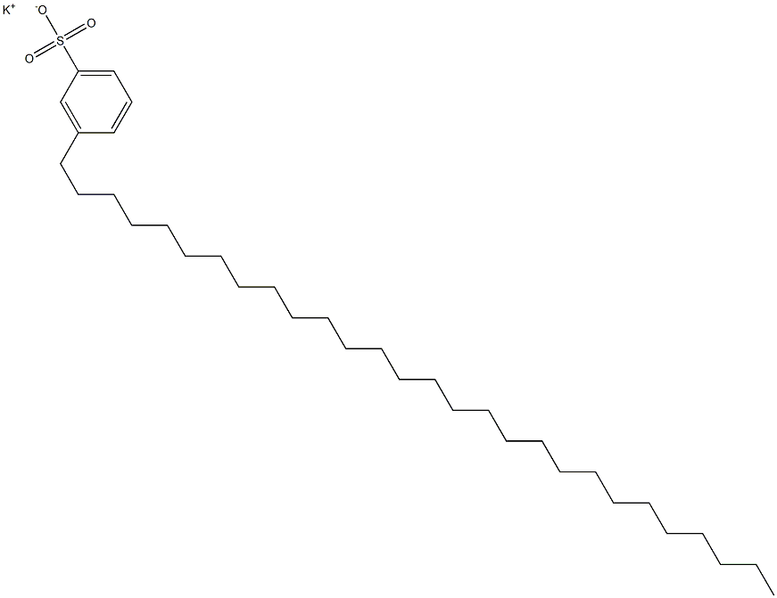 3-Octacosylbenzenesulfonic acid potassium salt Struktur