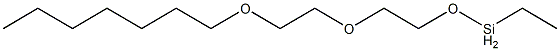 Ethyl[2-[2-(heptyloxy)ethoxy]ethoxy]silane Struktur