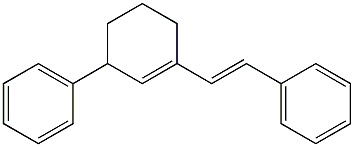 3-Phenyl-1-[(E)-2-phenylethenyl]-1-cyclohexene Struktur