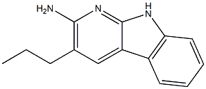 3-Propyl-9H-pyrido[2,3-b]indol-2-amine Struktur