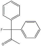 1-Fluoro-1,1-diphenylacetone Struktur