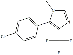 1-Methyl-4-trifluoromethyl-5-(4-chlorophenyl)-1H-imidazole Struktur