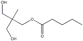 Valeric acid 3-hydroxy-2-(hydroxymethyl)-2-methylpropyl ester Struktur