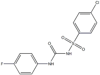 1-(4-Fluorophenyl)-3-(4-chlorophenylsulfonyl)urea Struktur