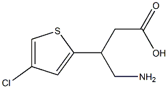 4-Amino-3-(4-chloro-2-thienyl)butyric acid Struktur