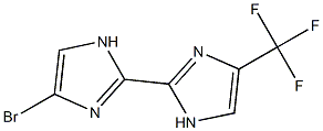 4-Bromo-4'-trifluoromethyl-2,2'-bi[1H-imidazole] Struktur