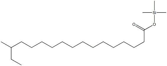 15-Methylheptadecanoic acid trimethylsilyl ester Struktur