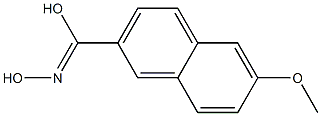 6-Methoxynaphthalene-2-carbohydroximic acid Struktur