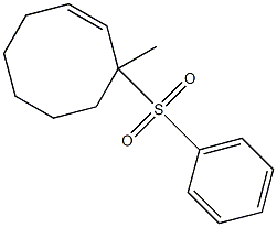 3-Methyl-3-(phenylsulfonyl)cyclooctene Struktur