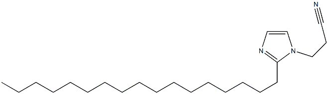 1-(2-Cyanoethyl)-2-heptadecyl-1H-imidazole Struktur