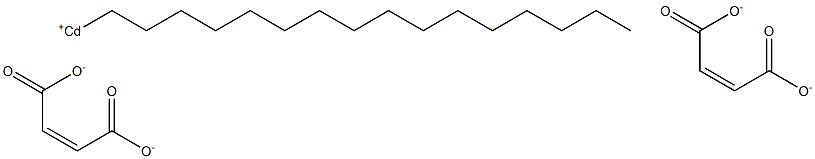 Bis(maleic acid 1-hexadecyl)cadmium salt Struktur