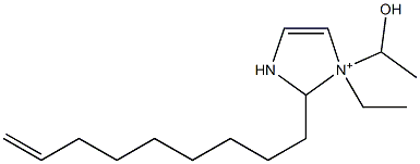 1-Ethyl-1-(1-hydroxyethyl)-2-(8-nonenyl)-4-imidazoline-1-ium Struktur