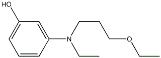 3-[Ethyl(3-ethoxypropyl)amino]phenol Struktur