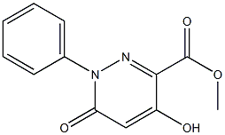 1,6-Dihydro-4-hydroxy-6-oxo-1-(phenyl)pyridazine-3-carboxylic acid methyl ester Struktur