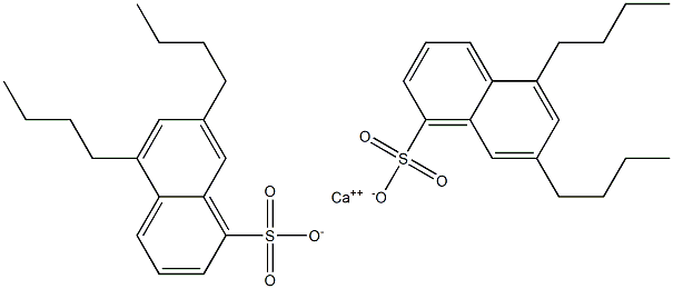 Bis(5,7-dibutyl-1-naphthalenesulfonic acid)calcium salt Struktur