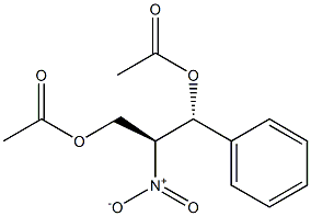 (1R,2S)-2-Nitro-1-phenyl-1,3-propanediol diacetate Struktur