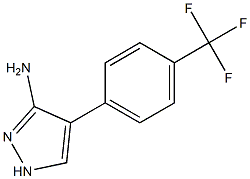 4-[p-(Trifluoromethyl)phenyl]-1H-pyrazol-3-amine Struktur