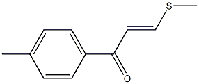 3-Methylthio-1-(4-methylphenyl)-2-propen-1-one Struktur